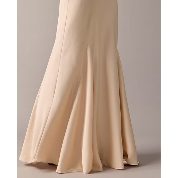 J.Crew Collection drapey slip skirt in featherweight satin - Picture 4 of 15
